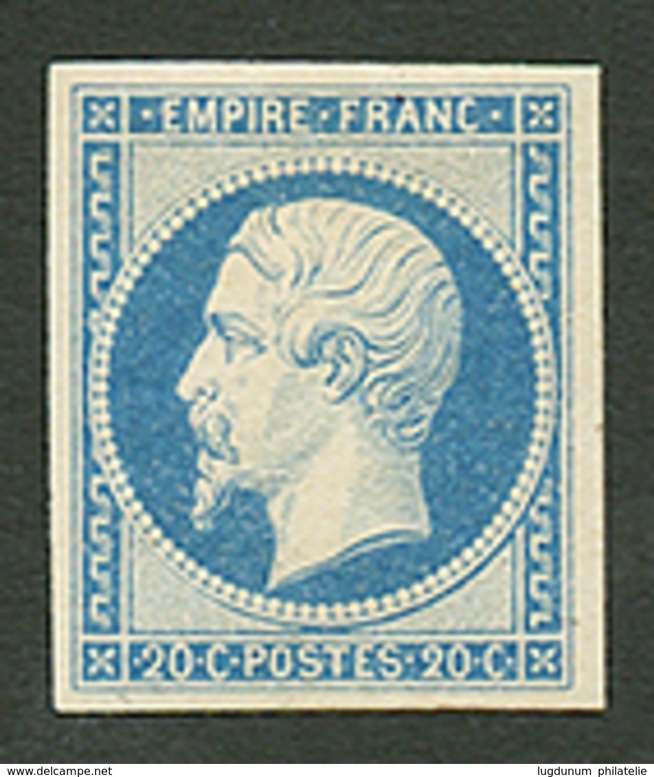 20c EMPIRE (n°14A) TTB Margé Neuf *. Cote 450€. Signé SCHELLER. Trés Frais. Superbe. - 1853-1860 Napoleone III