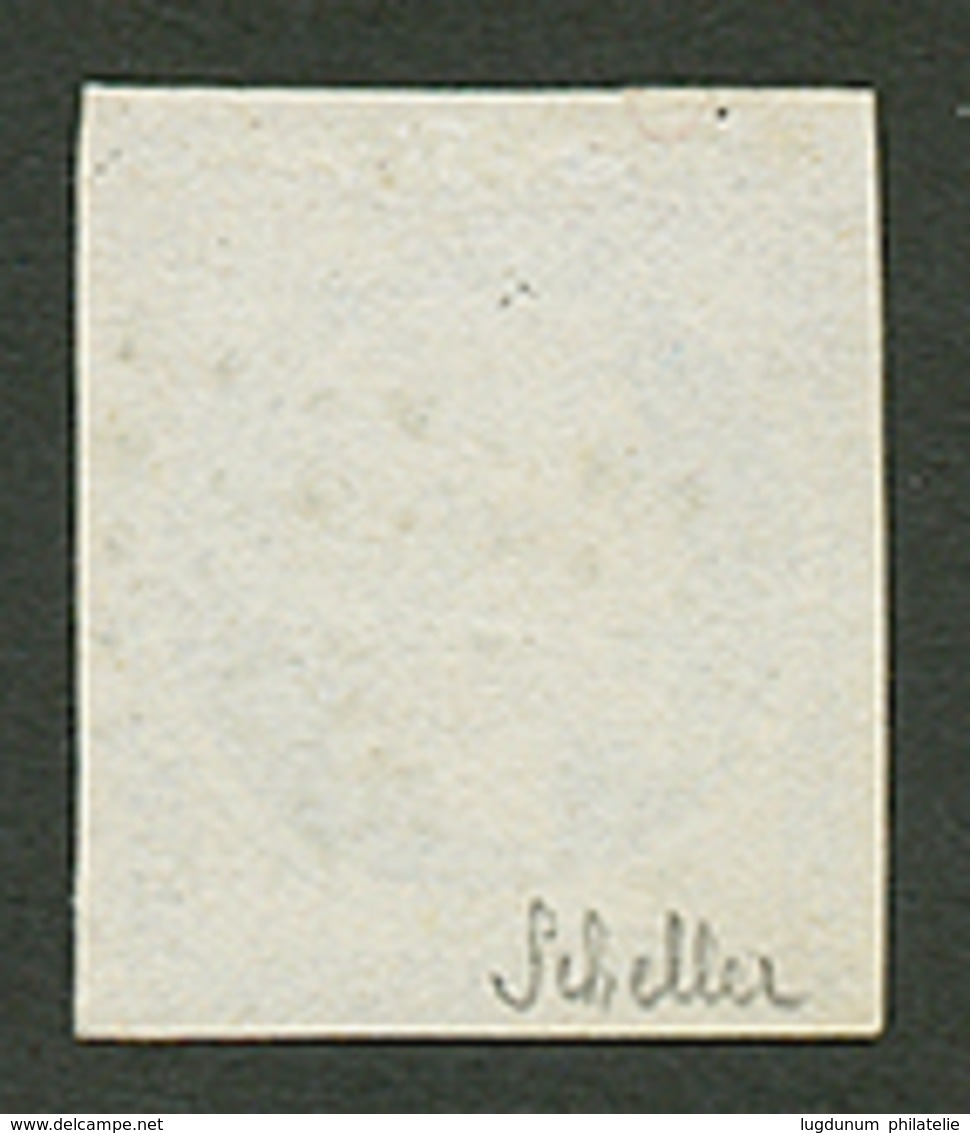 25c EMPIRE (n°15) TTB Margé Obl. Cote 290€. Signé SCHELLER. Superbe. - 1853-1860 Napoleon III