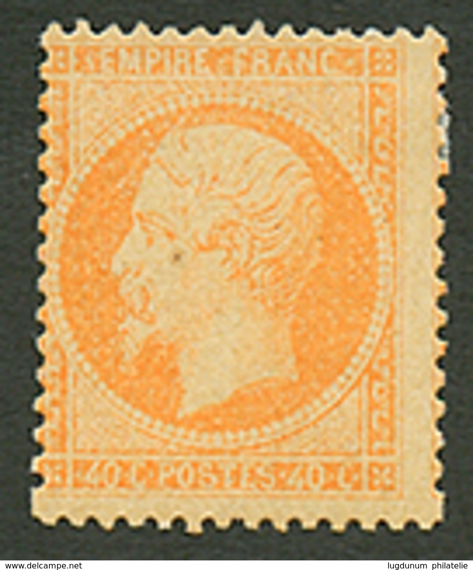 40c Empire (n°23) Neuf *. Cote 3000€. Signé BRUN. TB. - 1862 Napoleone III