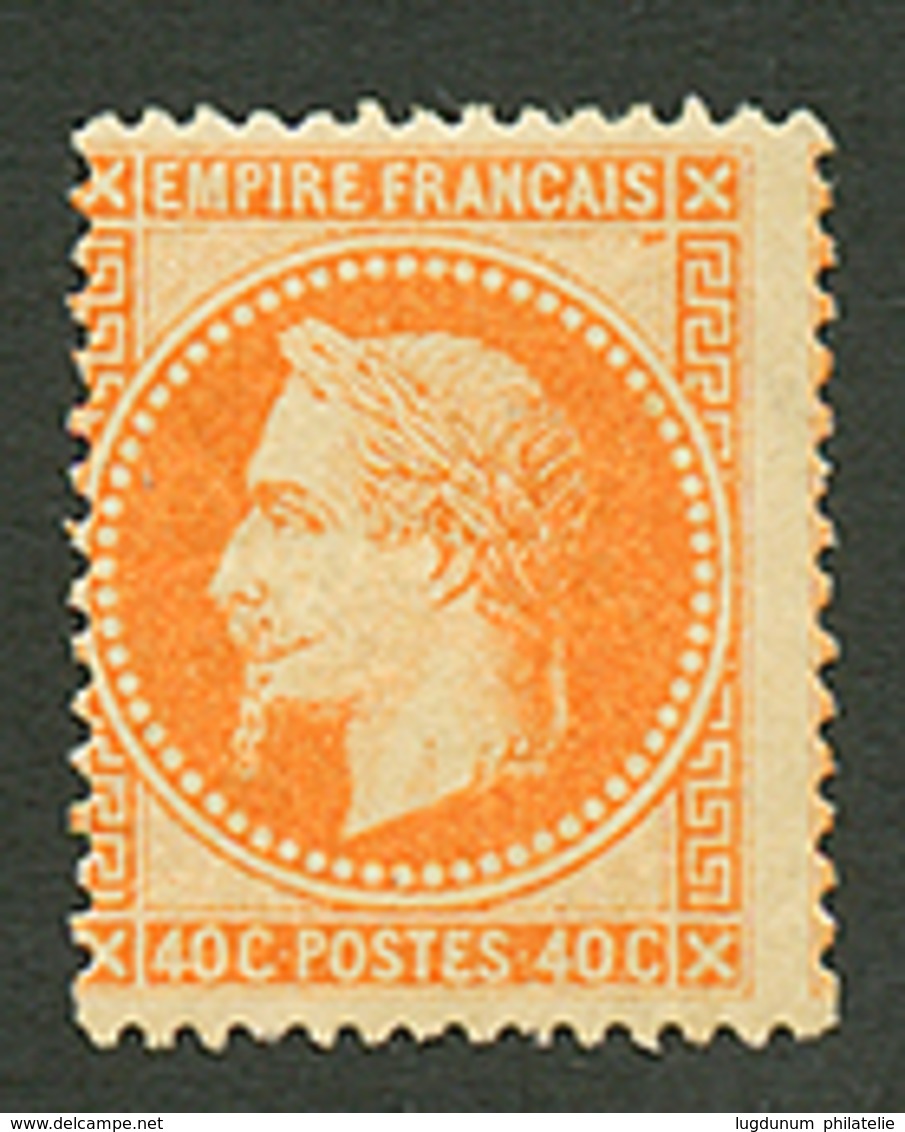 40c Lauré (n°31) Neuf *. Cote 1900€. Signé BRUN. TB. - 1863-1870 Napoleon III Gelauwerd