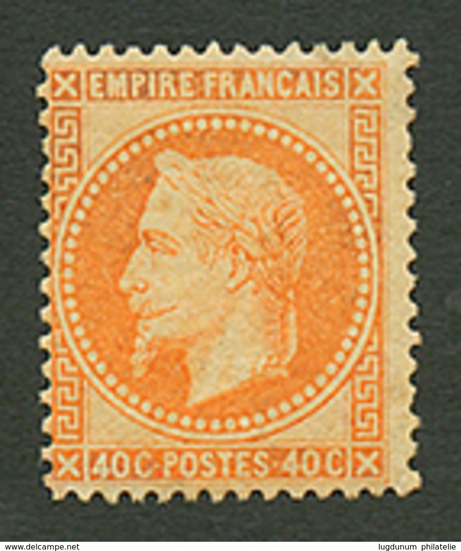 40c Lauré (n°31) Neuf *. Cote 1900€. Signé BRUN. TB. - 1863-1870 Napoleon III With Laurels