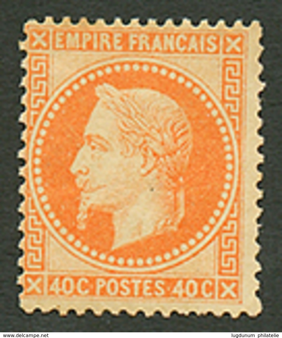 40c Lauré (n°31) Neuf *. Cote 1900€. Signé SCHELLER. TB. - 1863-1870 Napoléon III. Laure