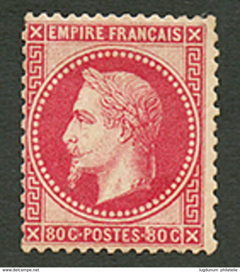 80c Lauré (n°32) Neuf *. Cote 1750€. Signé BRUN. TB. - 1863-1870 Napoléon III Con Laureles