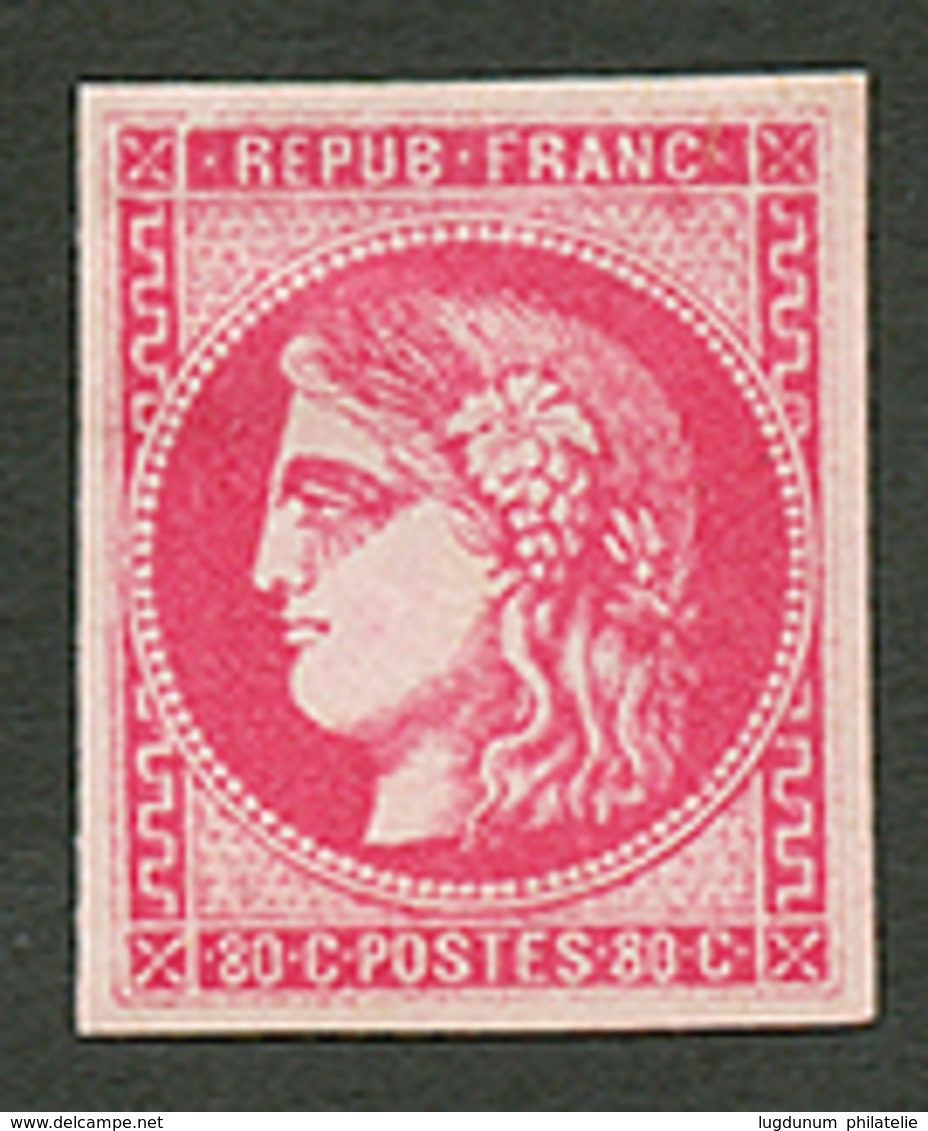 80c BORDEAUX (n°49) Neuf *. Trés Frais. Signé SCHELLER. Superbe. - 1870 Emisión De Bordeaux