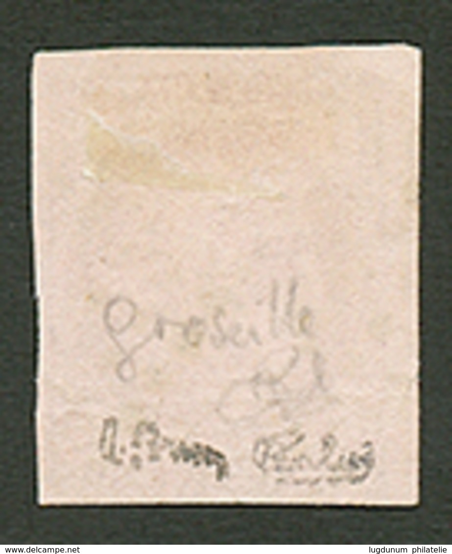 80c BORDEAUX (n°49d) GROSEILLE Obl. Cote 1200€. Signé CALVES & BRUN. TB. - 1870 Bordeaux Printing