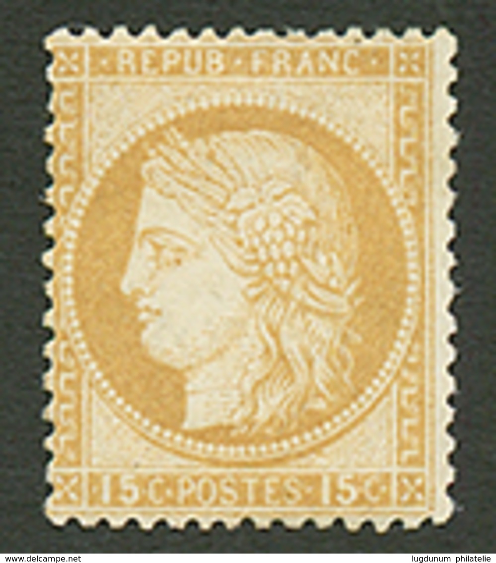 15c CERES (n°55) Neuf *. Signé SCHELLER. Cote 700€. TB. - 1871-1875 Ceres