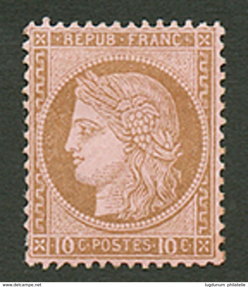 10c CERES (n°58) Neuf *. Signé BRUN, BEHR & ROUMET. Cote 550€. TB. - 1871-1875 Ceres