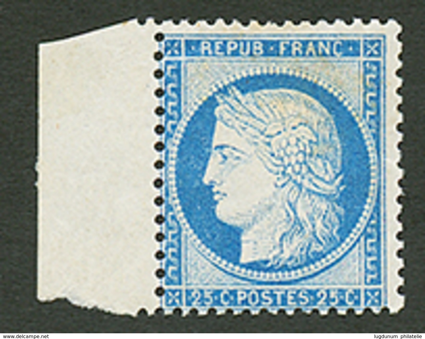 25c CERES (n°60C) Type III Neuf * Bord De Feuille. Superbe. - 1871-1875 Cérès