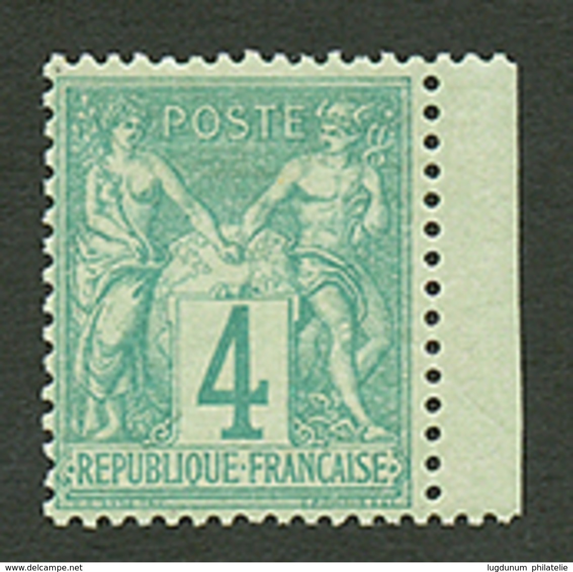 4c SAGE (n°63) Neuf * Bord De Feuille. Cote 220€. Superbe. - 1876-1878 Sage (Type I)