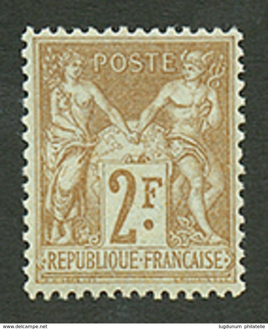 2F SAGE (n°105) Neuf Sans Charnière **. Signé SCHELLER. Cote 400€ (avec Charnière). Superbe. - 1898-1900 Sage (Type III)