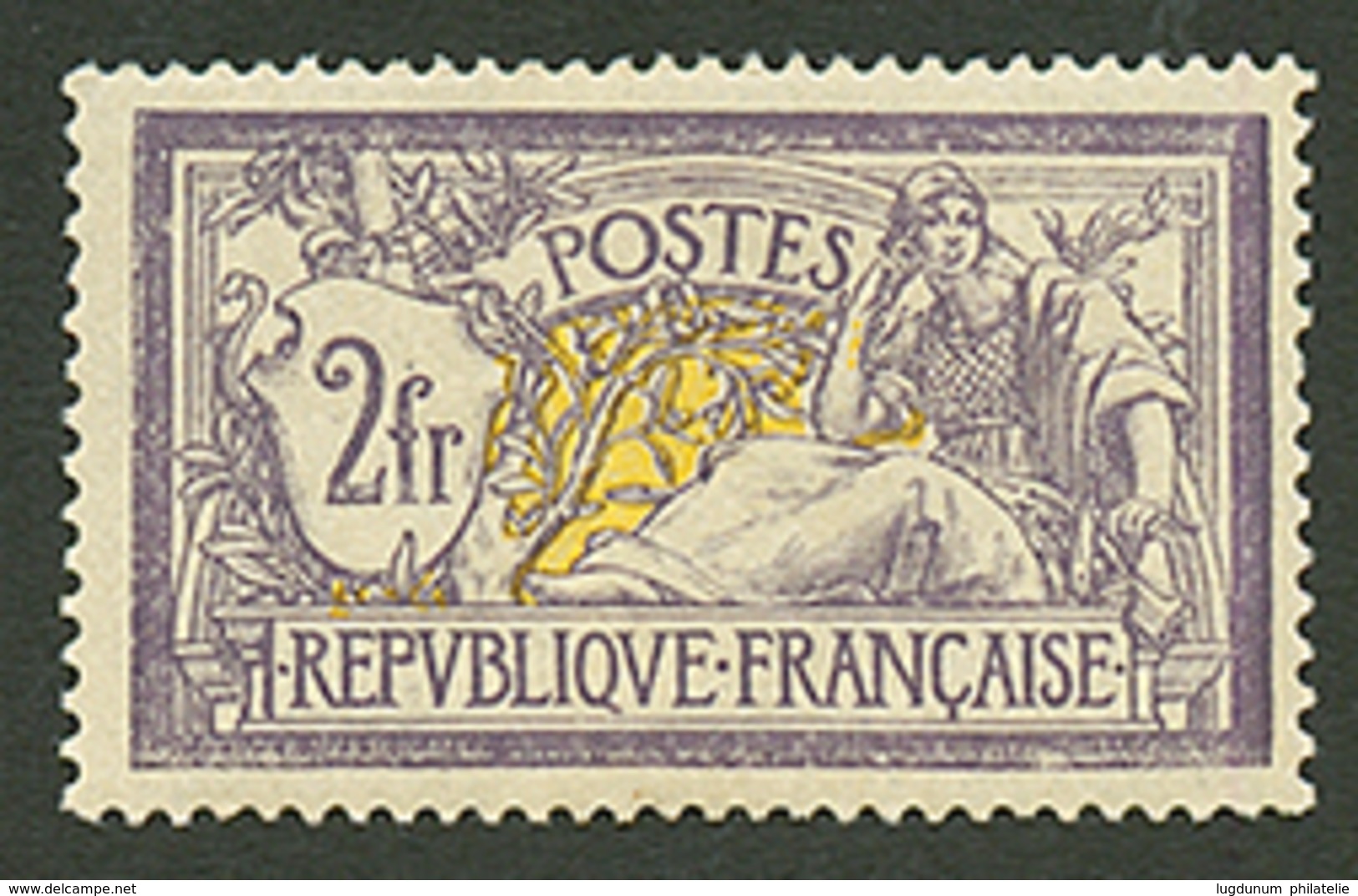 2F MERSON Violet (n°122) Neuf *. Cote 1000€. Signé BRUN. TTB. - 1900-27 Merson