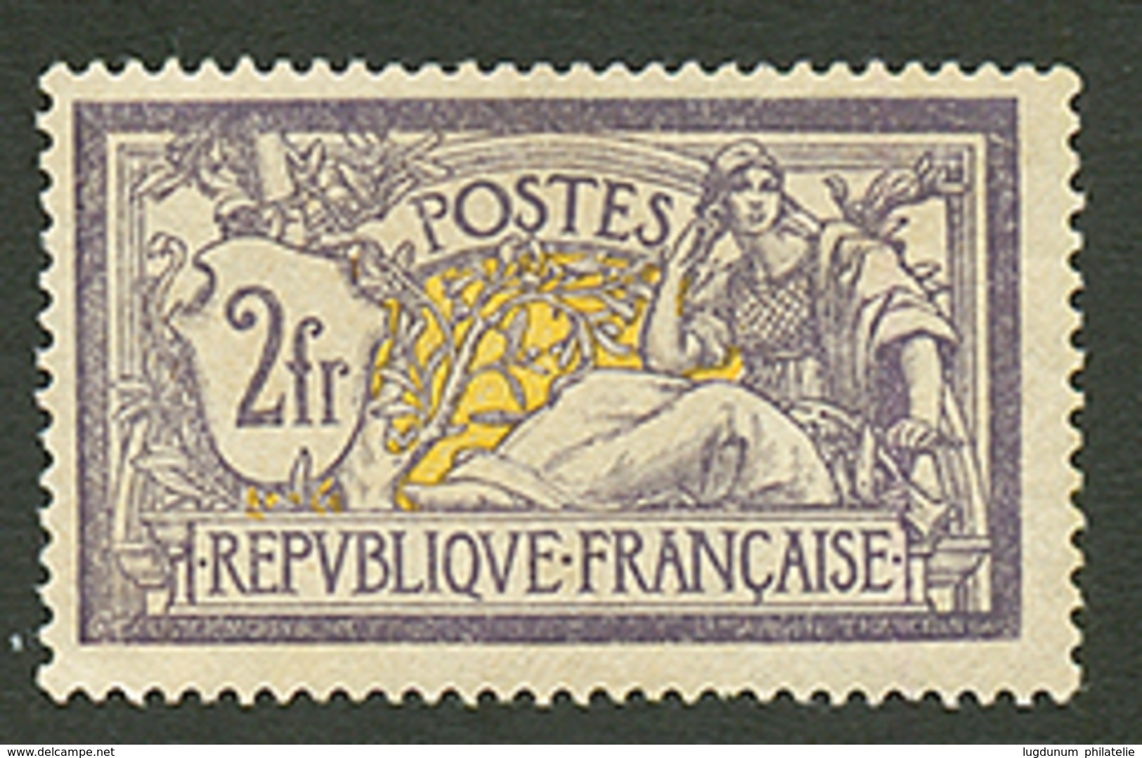 2F MERSON Violet (n°122) Neuf *. Cote 1000€. Signé SCHELLER. TTB. - 1900-27 Merson