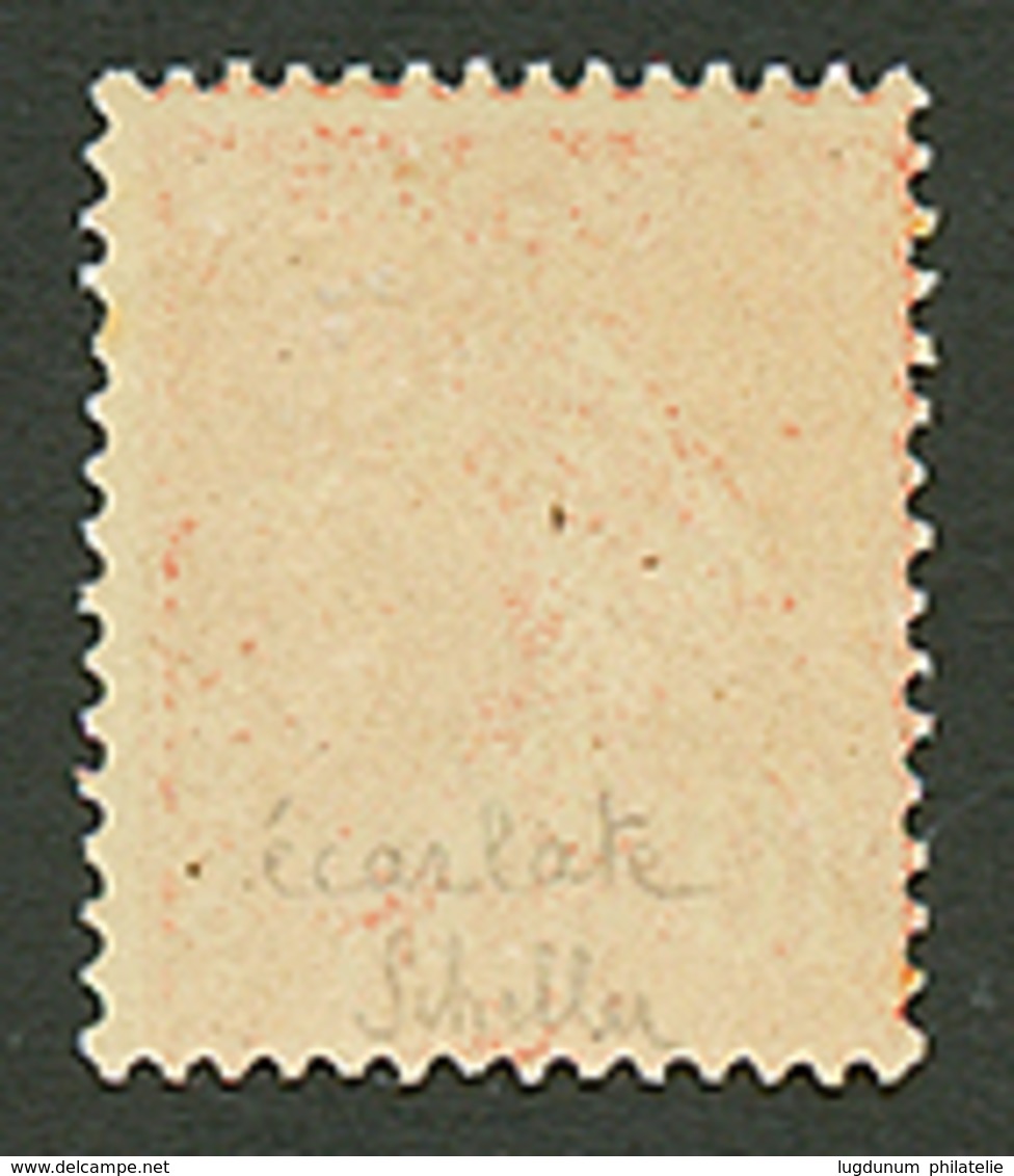 10c SEMEUSE Nuance ECARLATE (n°138c) Neuf **. Cote 345€. Signé SCHELLER. TB. - 1906-38 Sower - Cameo