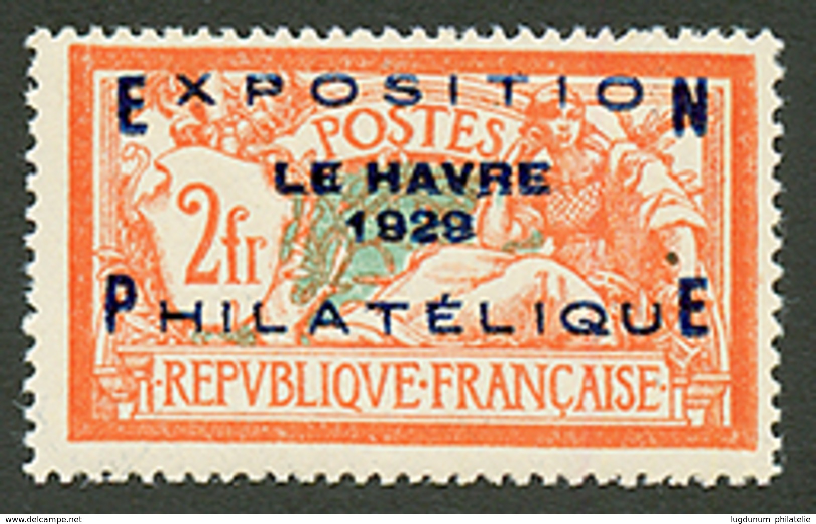 2F EXPOSITION DU HAVRE N°257A Neuf **. Cote 1600€. Signé SCHELLER. TTB. - Other & Unclassified