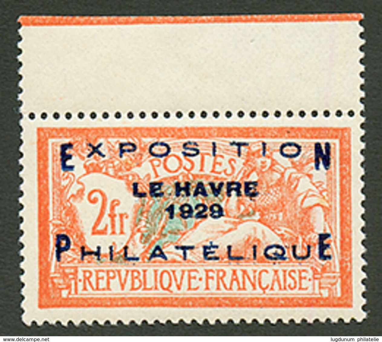 2F EXPOSITION DU HAVRE N°257A Neuf ** Bord De Feuille. Cote 1600€. TTB. - Other & Unclassified