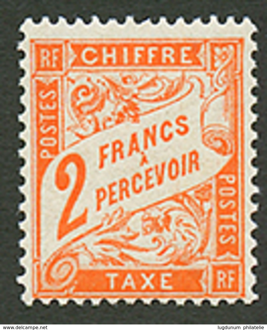 TAXE 2F Orange (n°41) Neuf **. Cote 750€. Superbe. - Otros & Sin Clasificación