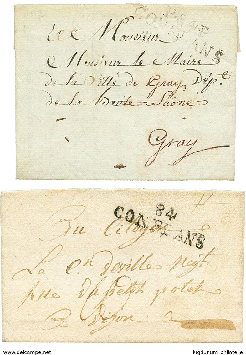 1812 P.84.P CONFLANS Avec Texte De "MERCURY-GEMILLY" Et 1798 84 CONFLANS (daté Mais Ss Texte). TB. - 1849-1876: Klassieke Periode