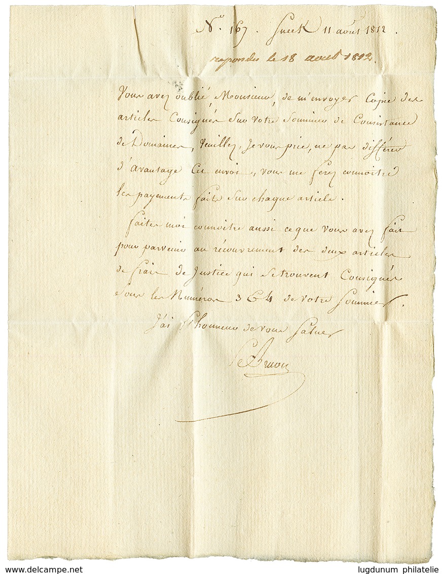 1812 122 SNEEK Sur Lettre Pour OUDEBERKOOP. TTB. - 1792-1815 : Departamentos Conquistados