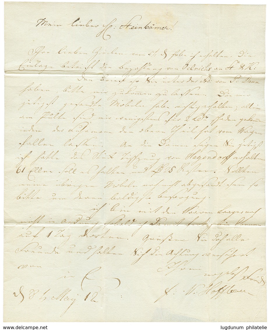 1812 124 ESENS Sur Lettre Pour NORDEN. TB. - 1792-1815 : Departamentos Conquistados