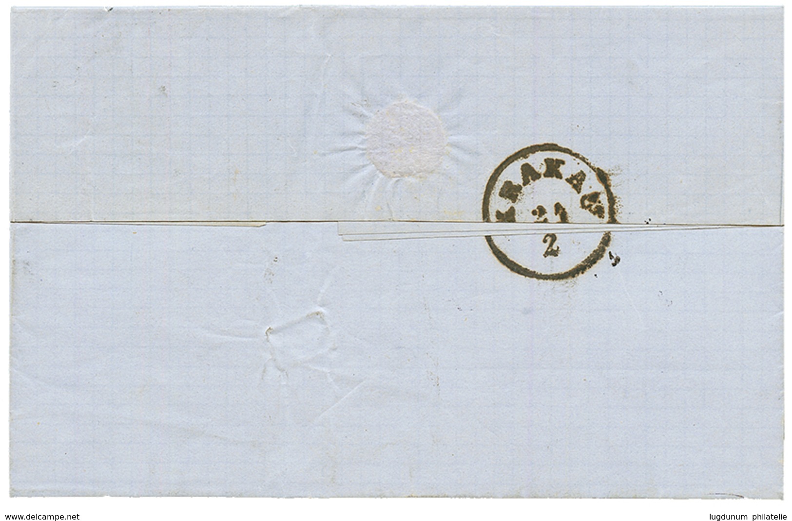 "Affrt à 60c" : 1868 20c(n°29) + 40c (n°23) Sur Lettre De PARIS Pour CRACOVIE (POLOGNE). Superbe. - 1849-1876: Periodo Clásico
