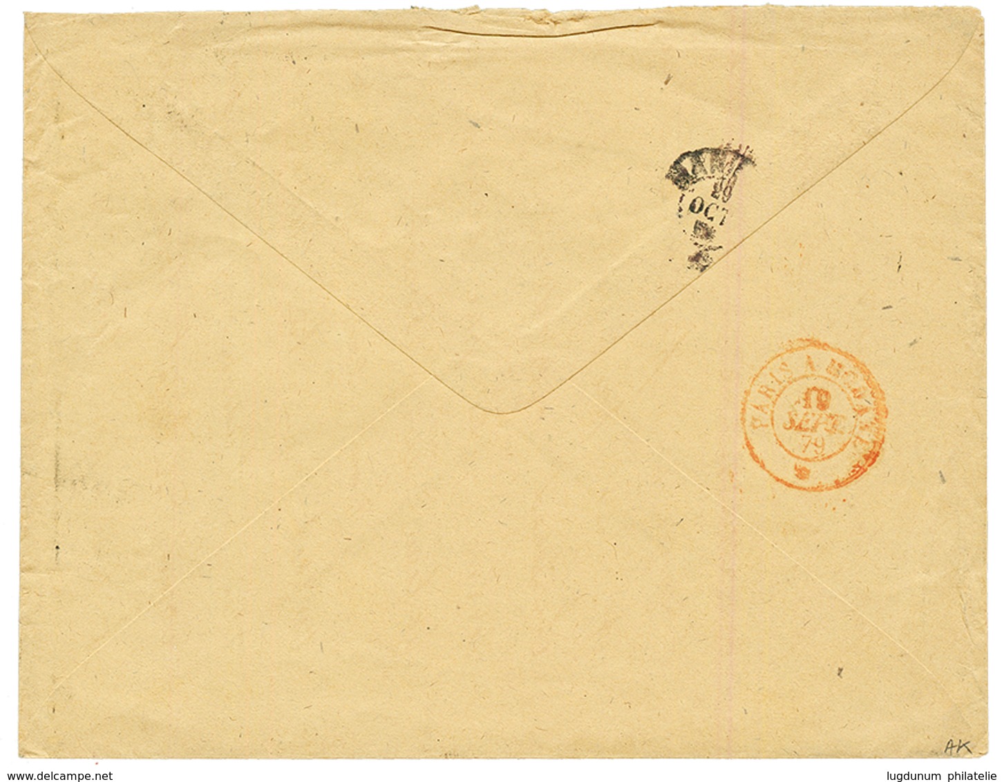 "Destination PHILIPPINES" : 1879 35c Obl. TOULOUSE Sur Enveloppe Pour MANILLE (POSSESSIONS ESPAGNOLES). Destination RARE - Otros & Sin Clasificación