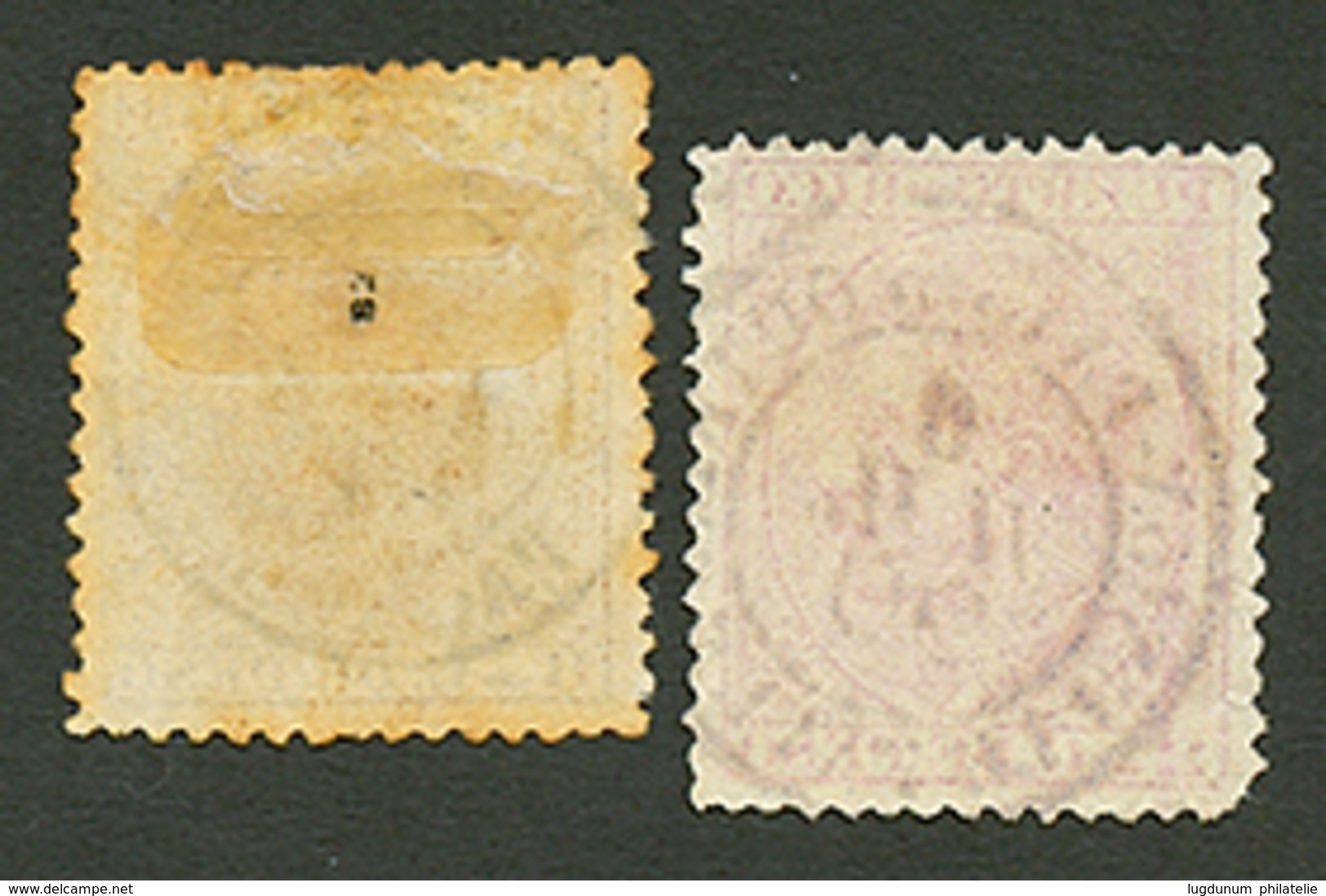 PORTO-RICO : 2c(pd) Obl. UNION PAYS D' OUTREMER PAQ Et 8c Obl. LIGNE F. Rare Sur Timbres De PORTO-RICO. TB. - Other & Unclassified