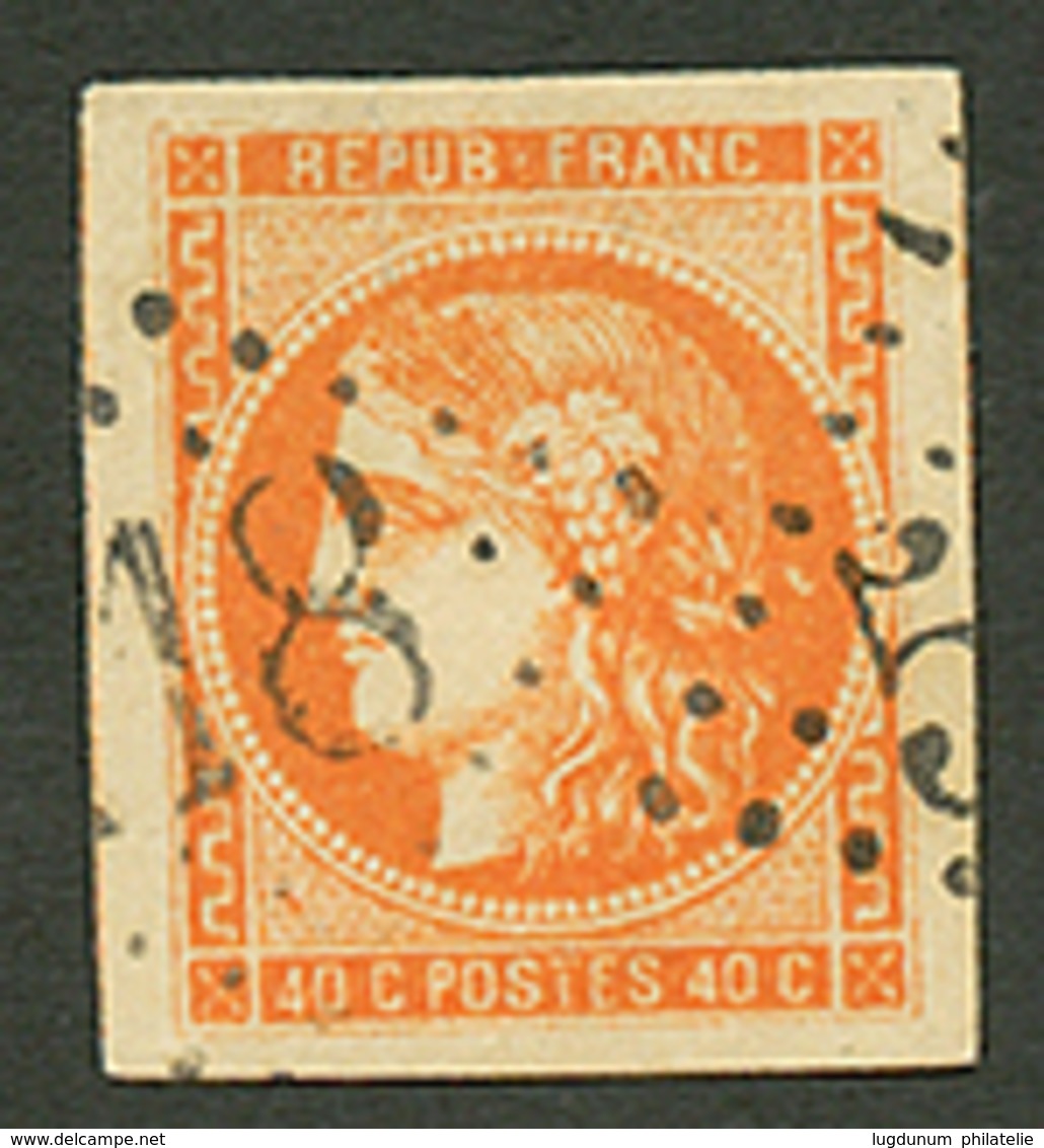 YOKOHAMA : 40c BORDEAUX (n°48) Marges énormes Obl. GC 5118. Signé SCHELLER. Superbe. - Other & Unclassified