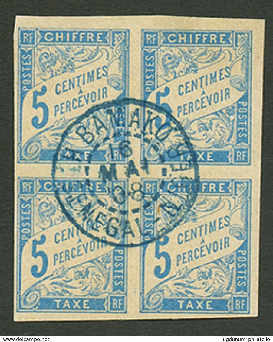 COTE D' IVOIRE : 1908 COLONIES GENERALES 5c Bloc De 4 Obl. BAMAKO SENEGAL - NIGER. Superbe. - Otros & Sin Clasificación