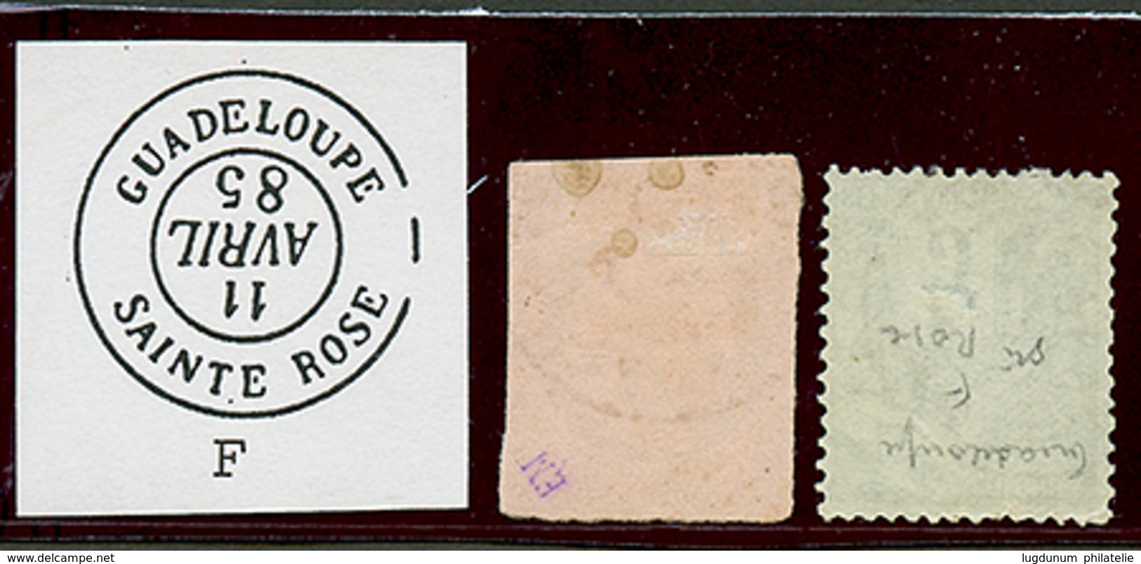 "SAINTE ROSE" : CG 10c CERES Et 5c Alphée Obl. GUADELOUPE SAINTE ROSE. RARE. TB. - Otros & Sin Clasificación