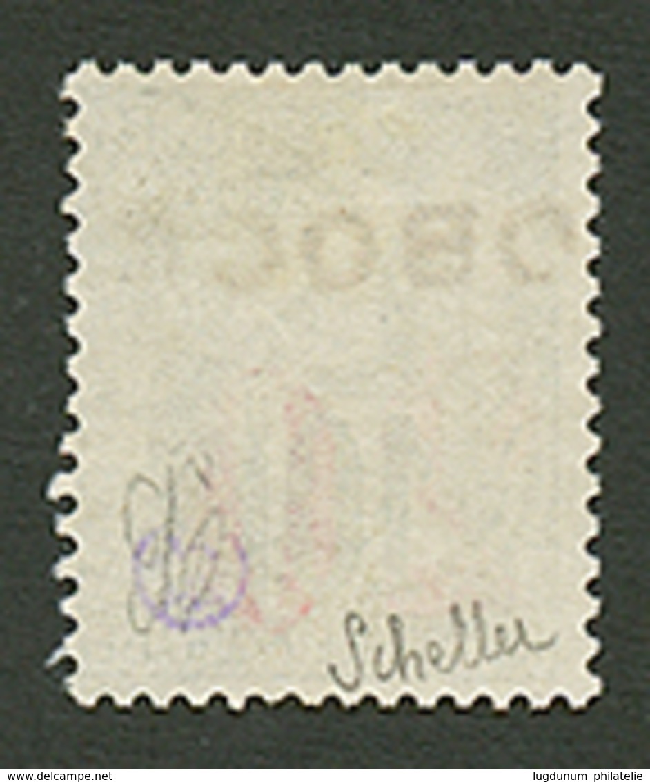 OBOCK : 20 S/ 10c (n°27) Obl. Cote 110€. Tirage 1000. Signé SCHELLER. TTB. - Other & Unclassified