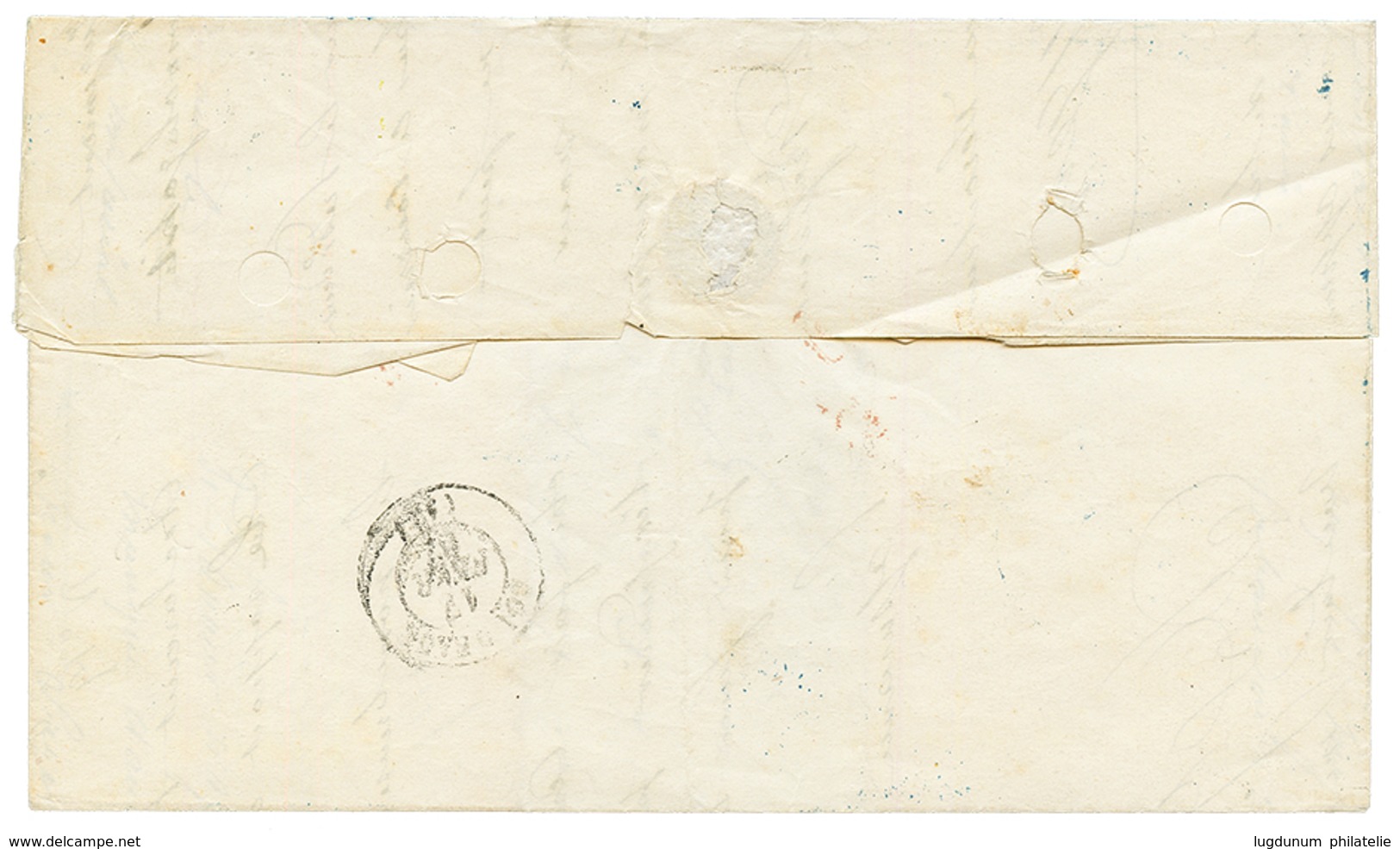 1867 AIGLE 10c + 40c Obl. SNG + SENEGAL ET DEP. ST LOUIS Sur Lettre Pour La FRANCE. Superbe. - Other & Unclassified