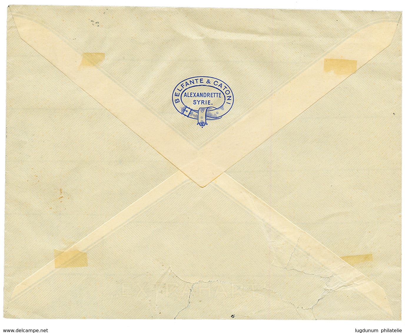 ALEXANDRETTE SYRIA : 2P Canc. ALEXANDRETTE On REGISTERED Envelope To TRIESTE. Scarce. Vvf. - Oriente Austriaco