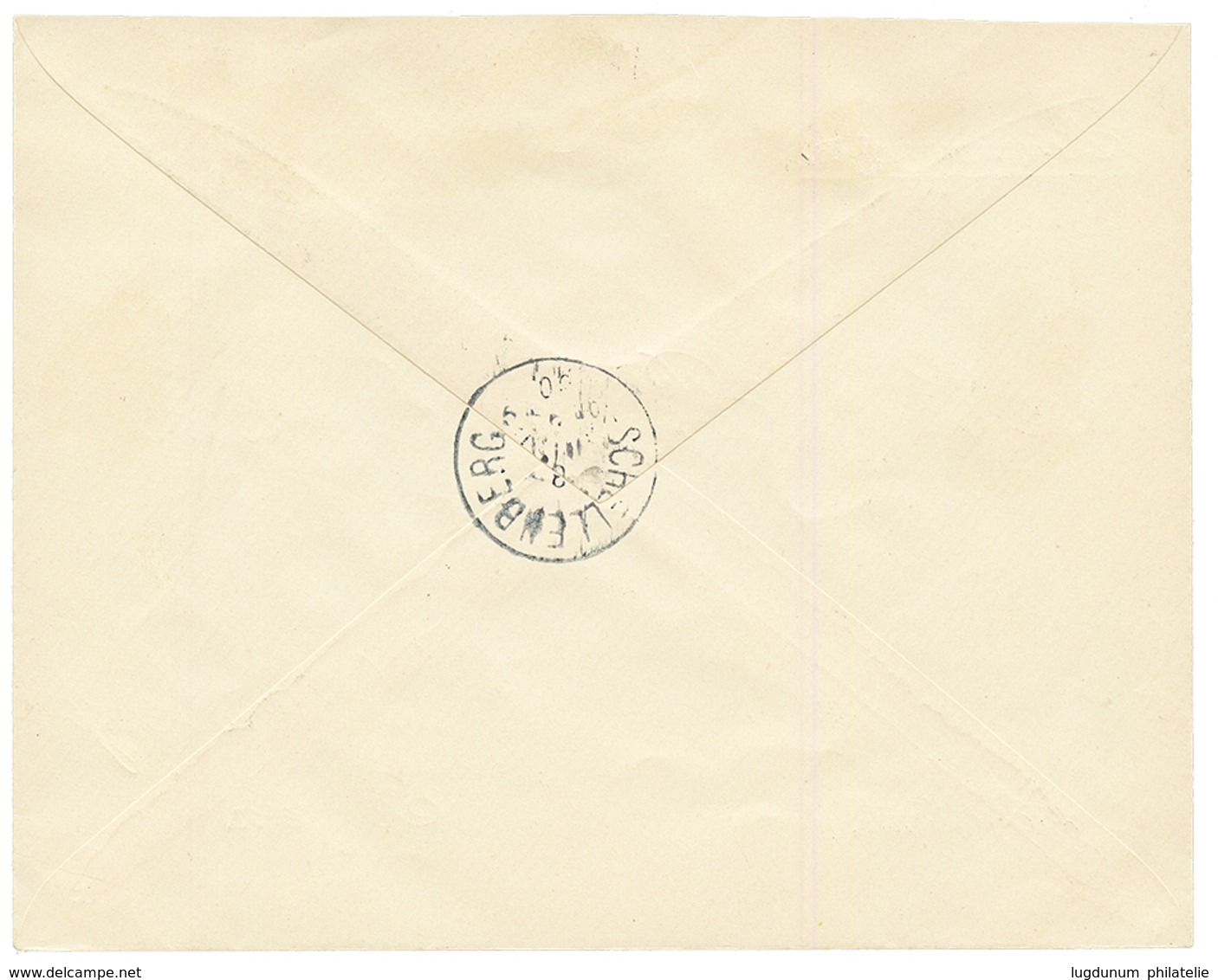 CONSTANTINOPLE : 20 PIASTER Canc. CONSTANTINOPEL On REGISTERED Envelope To BAVARIA. Superb. - Oriente Austriaco