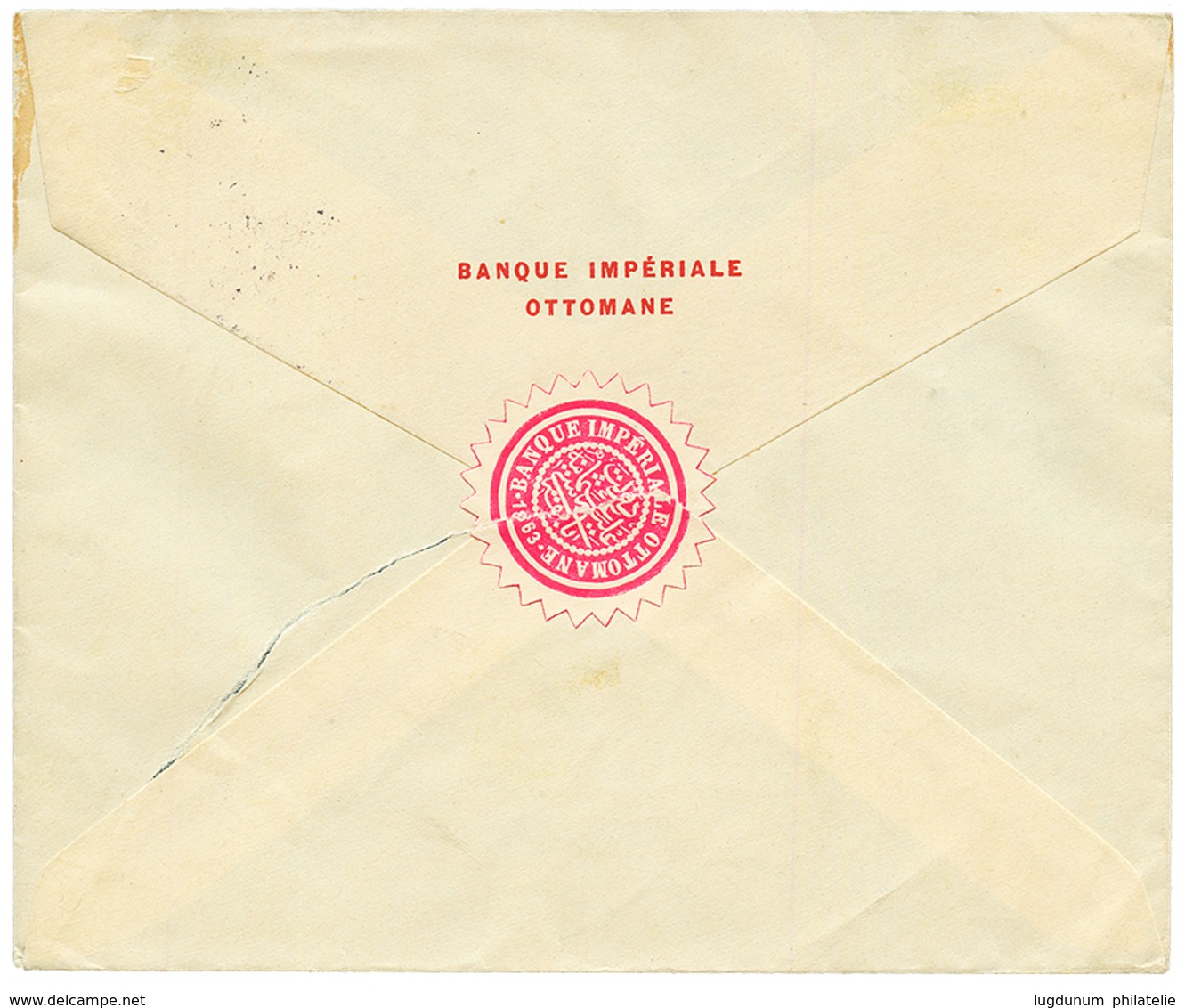 METELINE : 1913 2P Canc. METELINO On REGISTERED Envelope To TRIESTE. Superb. - Oriente Austriaco
