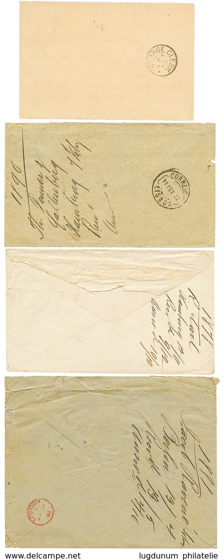 1878/97 Lot 4 Covers From GERMANY / WURTTEMBERG To SOUTH AFRICA. Nice Group. Vf. - Other & Unclassified