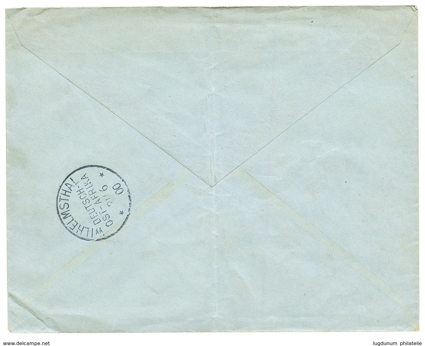 1900 5p On 10pf Canc. DAR-ES-SALAAM On Envelope (crease) To KWAI. Verso, WILHELMSTHAL DOA. Vf. - German East Africa