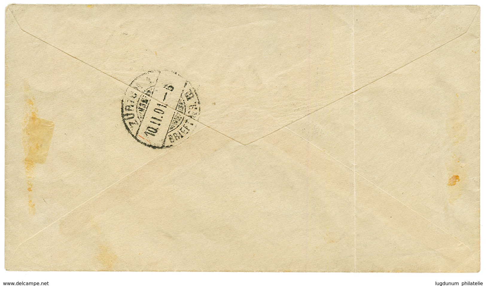 1900 3pf To 80pf Canc. STEPHANSORT On REGISTERED Envelope To SWITZERLAND. Superb. - Nueva Guinea Alemana