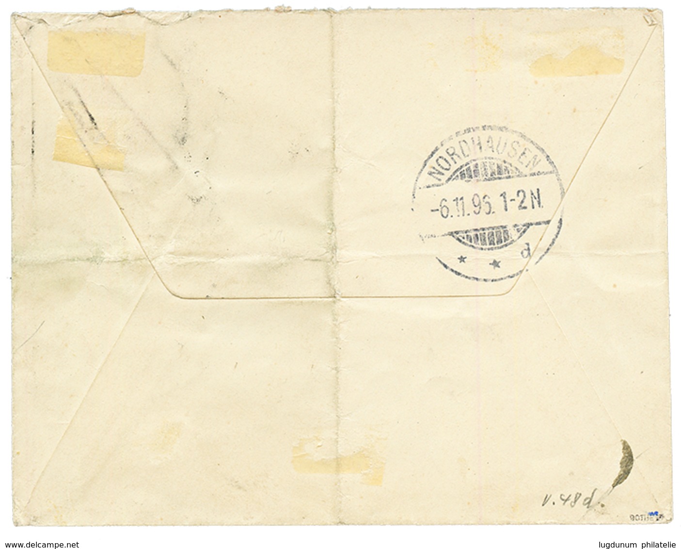 VORLAUFER : 1896 20pf (V48d) Canc. APIA On Envelope To GERMANY. Signed BOTHE. Superb. - Samoa