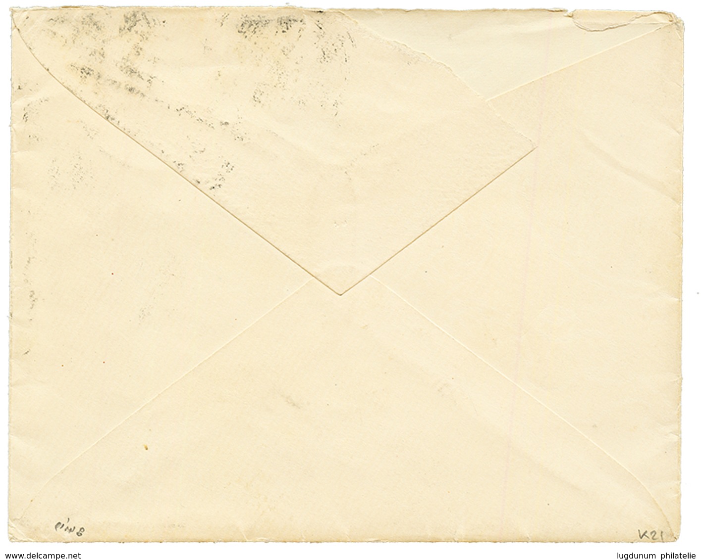 VORLAUFER To SWEDEN : 1892 20pf (corner Fault) Canc. APIA On Envelope To STOCKHOLM (SWEDEN). Rare Destination. Vvf. - Samoa
