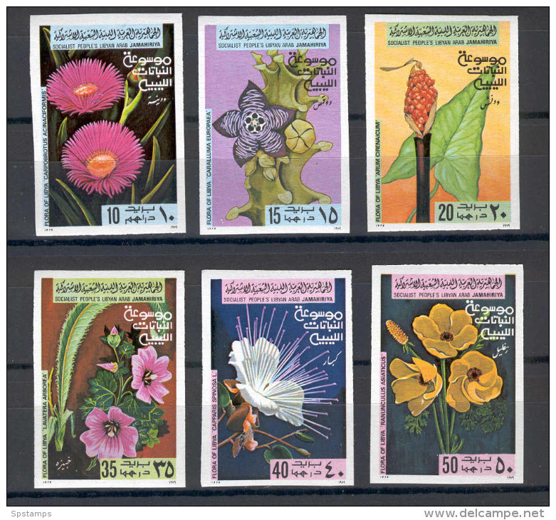 Libya 1979 Flowers Imperforate MNH (R0109) - Libia