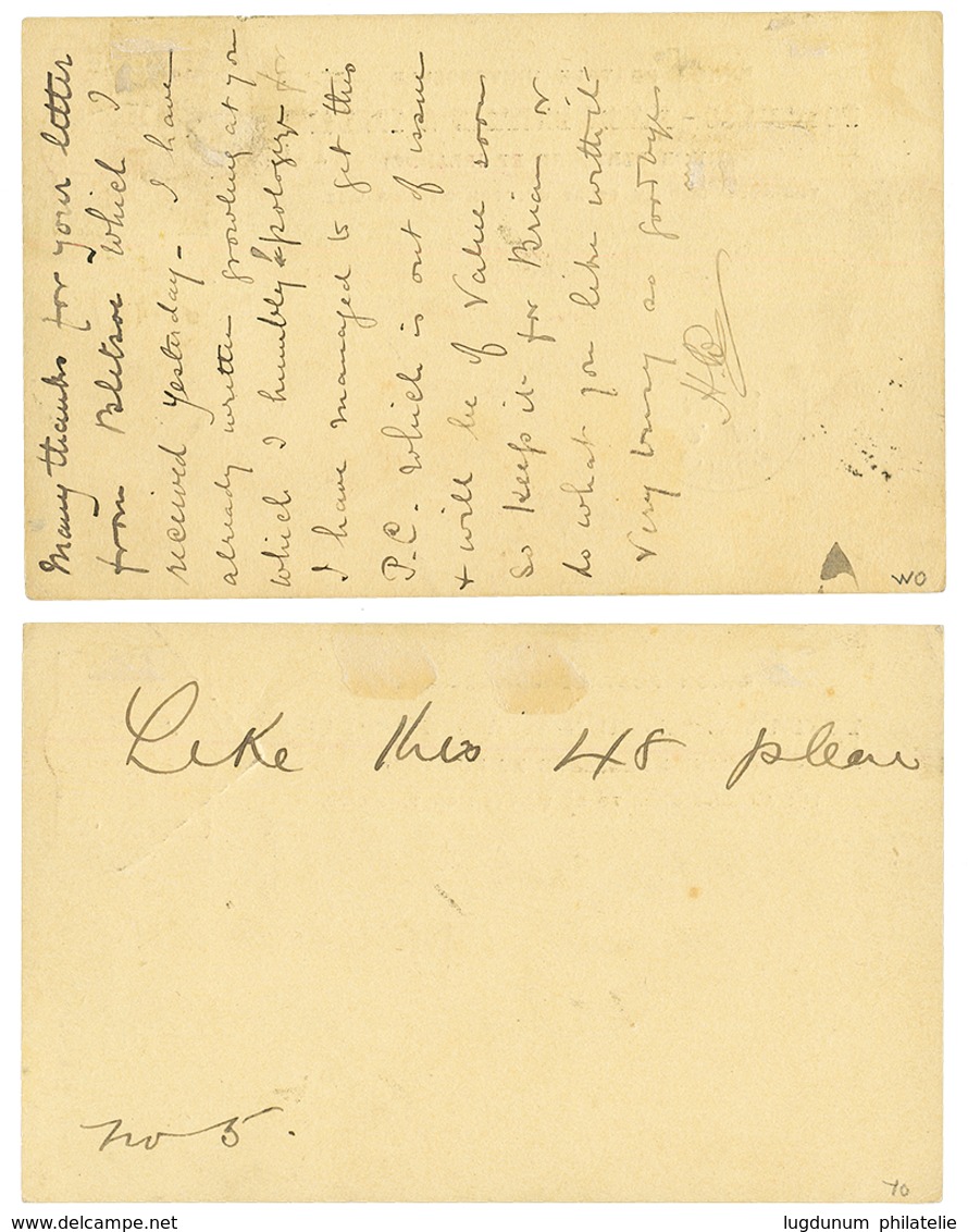 NIGER COAST : 1895/1903 2 P./Stat "NIGER COAST PROTECTORATE" Canc. BONNY Or AKASSA To ENGLAND. Nice Pair. Superb. - Nigeria (...-1960)