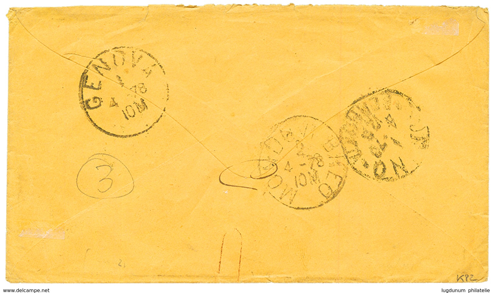 1878 DA BUENOS-AIRES/ COI POSTALI ITALIANI + Pair 50c ITALIAN POSTAGE DUES On Envelope To MONDOVI (ITALY). Scarce. Vvf. - Autres & Non Classés