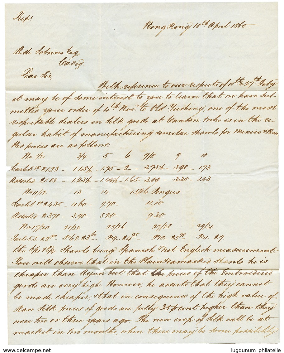 "HONG-KONG Via FORWARDING Agent GIBRALTAR" : 1860 HONG KONG PAID Red + GIBRALTAR + Tax Marking + Blue Forwarding Agent C - Otros & Sin Clasificación