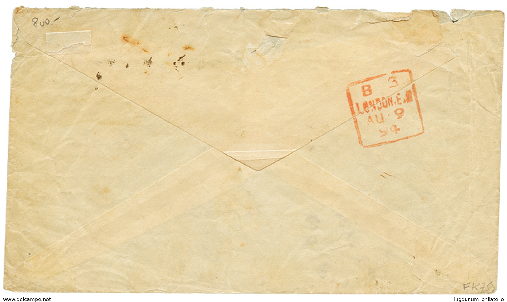 1894 GRAND BASSA LIBERIA + "PAID" In Blue On Envelope To ENGLAND. Scarce. Vvf. - Liberia