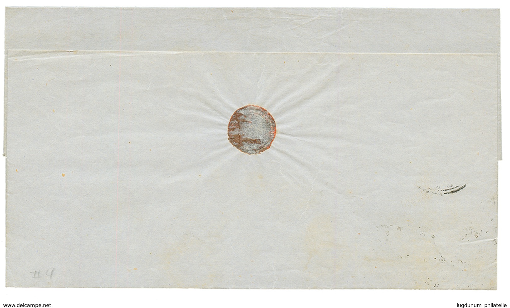 1861 1/2R Canc. CORREOS LA GUAIRA On Entire Letter To CARACAS. Vf. - Venezuela