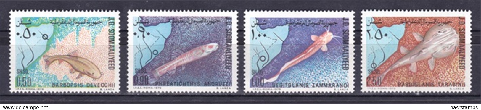 Somalia - 1979 - ( Freshwater Fish ) - Complete Set - MNH (**) - Somalie (1960-...)