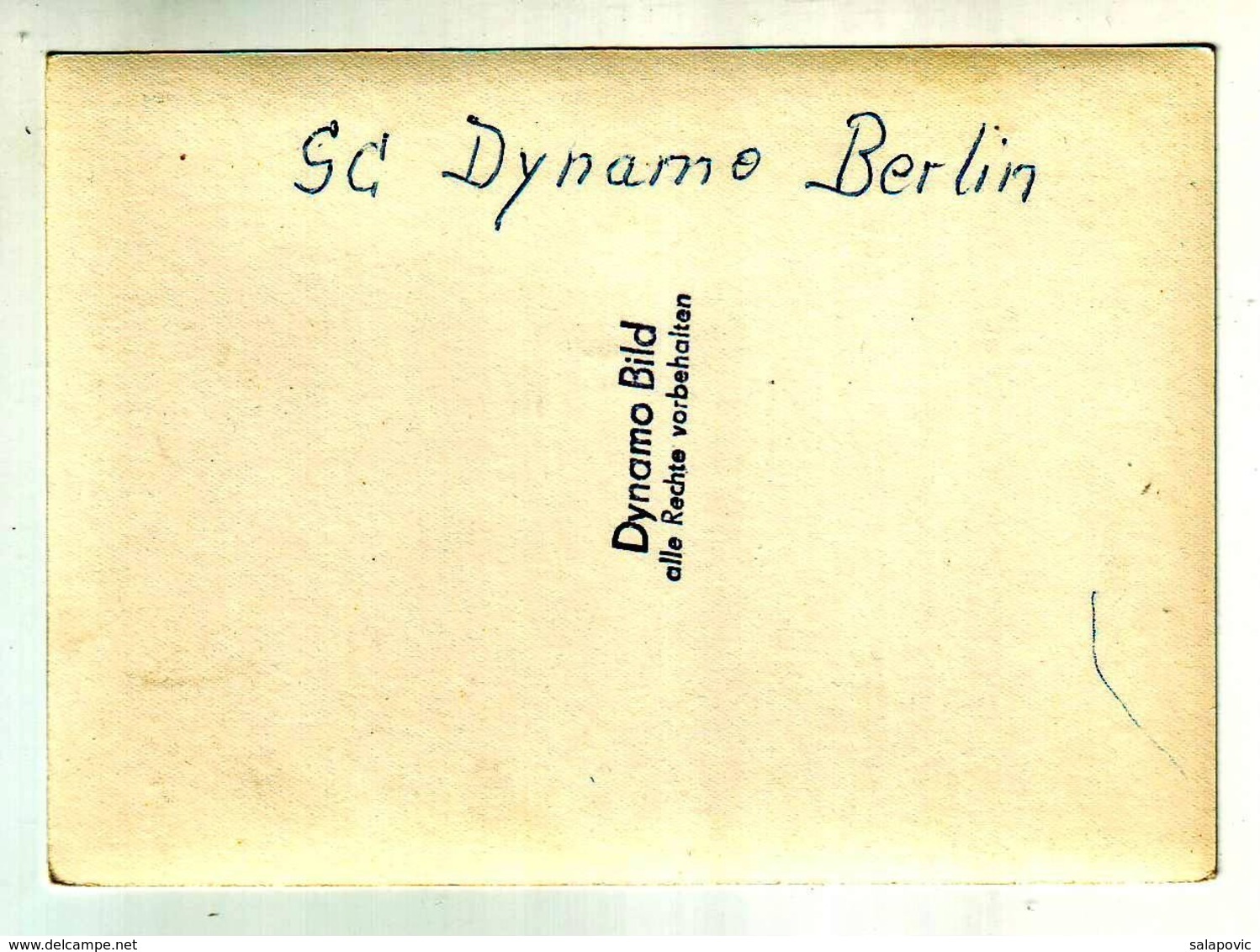 SC Dynamo BERLIN  FOOTBALL CALCIO Authograph - Authographs