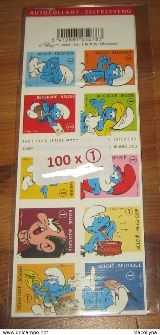 10 Boekjes 95**/ 10 Carnets 95 Smurfen - Les Schtroumpfs - 50 Jaar Peyo (Pierre Culliford) 3814/23** MNH - Non Classés