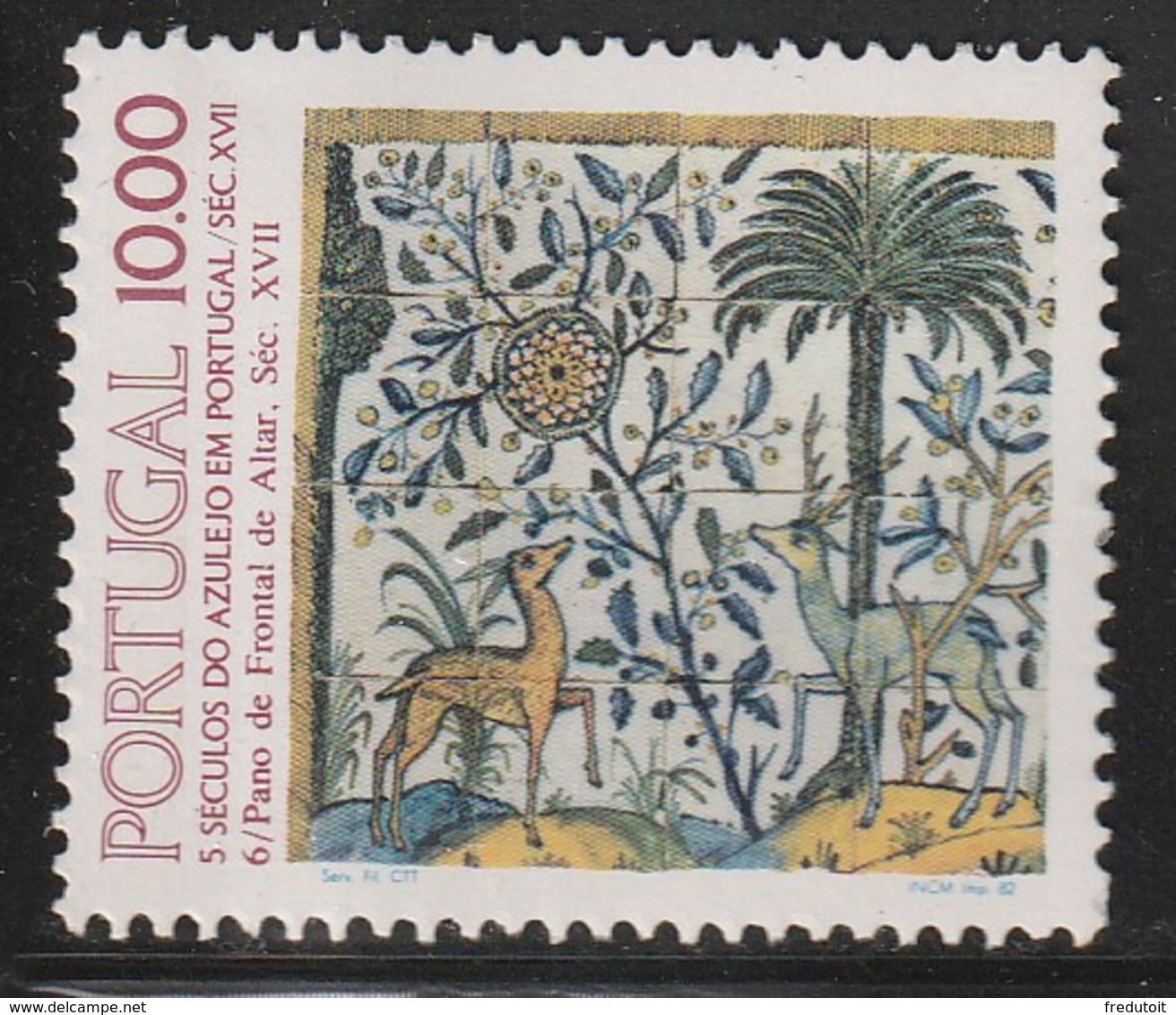 PORTUGAL - N°1547 ** (1982) AZULEJO  (VI) - Neufs