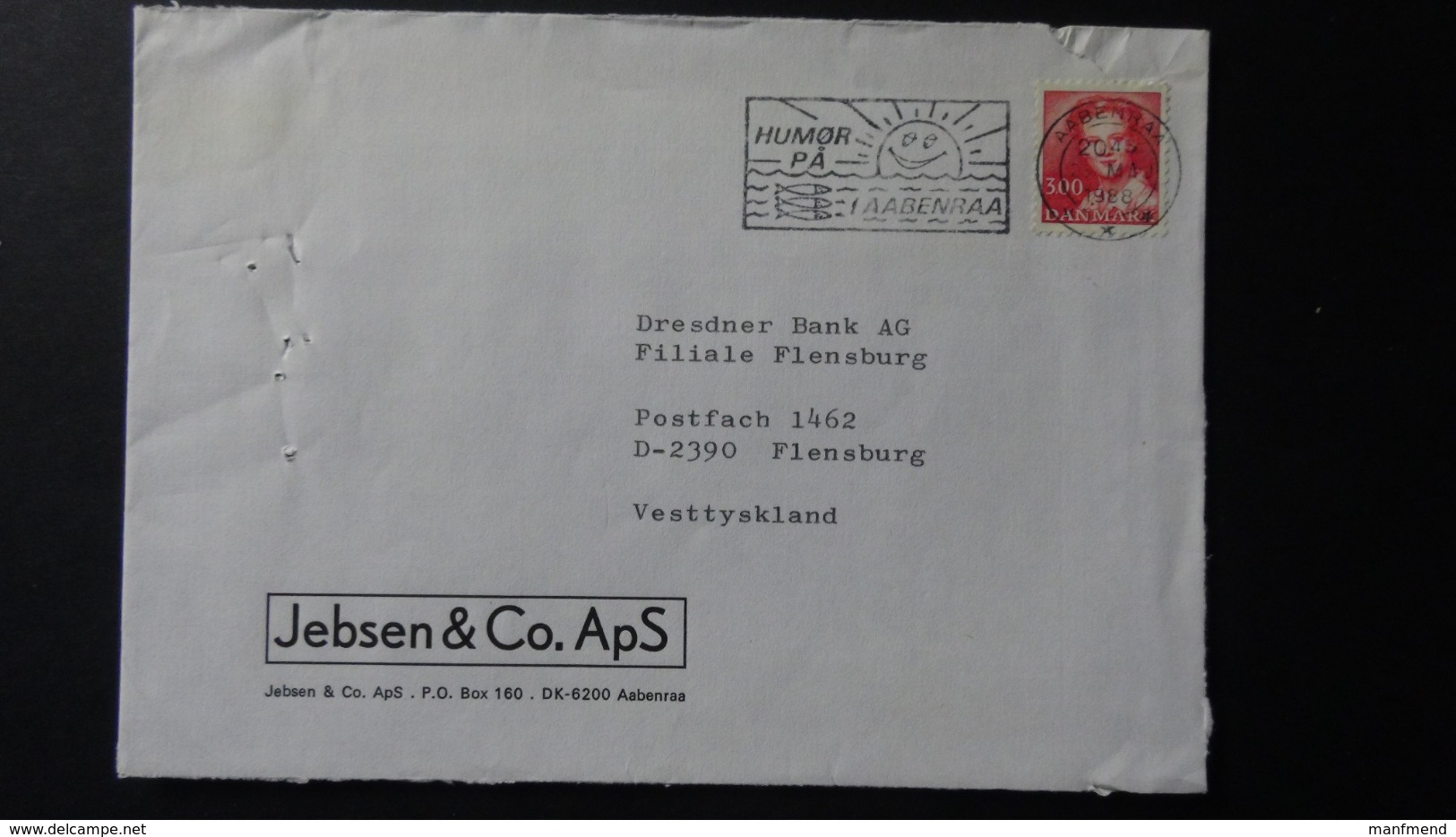 Denmark - 1988 - Mi:DK 906, Sn:DK 796, Yt:DK 909 On  Envelope - Special Postmark - Look Scan - Briefe U. Dokumente